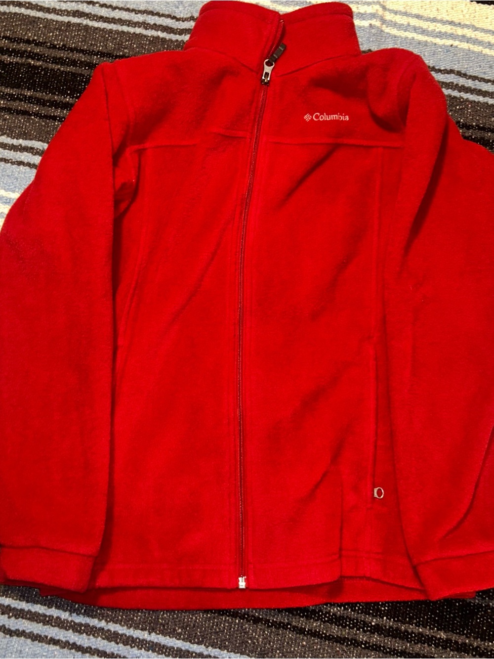 Columbia Kids Red Full-Zip Fleece Jacket